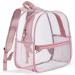 Mini Clear Stadium Approved Backpack 12x12x6 - Rose Gold for Women & Girls - Buy Online on SooperMarket.com