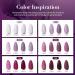 AZUREBEAUTY Dip Powder Nail Set - 6 Colors Fall Winter Purple Rose Red Glitter | DIY Salon Manicure Kit No Nail Lamp Needed - Buy Online on SooperMarket.com
