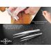 Professional Stainless Steel Tweezers Set - 2-Piece Pointed & Splinter Tweezer Kit for Precision Plucking - Buy Online on SooperMarket.com
