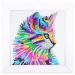 Labeol 5D Diamond Painting Kit for Kids with Wooden Frame Art and Crafts for Kids Ages 6-8 - 10-12 Full Drill Painting by Number Kits Home Wall Decoration 6X6 inch (Colorcat)