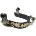 Antique Brown Flower Engraved Bumper Spurs with Rowels - Ladies | AJ Tack Wholesale - Buy Online on SooperMarket.com
