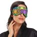 Haskirky Light Blocking Eye Mask for Men and Women - Breathable, Adjustable, Suitable for Travel, Yoga, Meditation - Comfortable Office deep Sleep Mask - Neon Tiger Eyes - Buy Online on SooperMarket.com