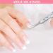 Cuticle Scissors - Beauty Trimming Tool for Eyebrows, Nose Hair, Finger & Toe Nail Care - Pink Ring Handle - Buy Online on SooperMarket.com