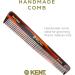 Kent Brushes Handmade Combs Range 4T Medium Size Coarse and Fine Comb Brown 1 Count (Pack of 1) - Buy Online on SooperMarket.com