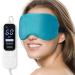 Heated Eye Mask, Warm Eye Compress Mask for Dry Eyes, USB Electric Eye Heating Pad with Temperature & Timer Control, Dry Eye Therapy Mask for Dry Eyes Blepharitis Sinus Migraine Stye MGD Puffiness Blue