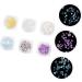 Mikinona 6 Boxes Art Glitter Stylish Stickers Delicate Sparkly Manicure Nial Manicures Crystal Paillettes Lovely Nail of Studs Decor DIY Fake Decorations Colorful Sequins Beads Ornaments - Buy Online on SooperMarket.com