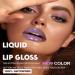 Shimmer Purple Lip Gloss | Long-Lasting Liquid Lipstick | 3D Diamond Glitter | Waterproof Nonstick Cup | High Pigmented Makeup for Women - Buy Online on SooperMarket.com