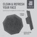 Sud Scrub Antimicrobial Silicone Face Scrubber for Sensitive Skin - Eco-Friendly Exfoliating Facial Cleansing Brush for Men & Women (Charcoal) - 1 Pack - Buy Online on SooperMarket.com