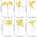 24-Piece Kite Tortendeco Glitter Fantasy Cake Topper Set | Flying Kite Theme Birthday & Baby Shower Decorations | Gold Pattern & Dragons - Buy Online on SooperMarket.com