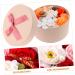 PRETYZOOM 1 Box Preserved Flower Decoration Wedding Favors Christmas Decor Fake Soap Flower Faux Christmas Centerpieces Ornament Party Soap Flower Indoor Artificial Flower 16.2X16.2X8.2CM Orange - Buy Online on SooperMarket.com