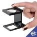 EUROXANTY 10X Magnifying Glass 28mm | Mini PVC Folding Magnifier with Tool Scale | Optical Glass Portable Magnifying Lens - Buy Online on SooperMarket.com