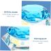 Gogogmee Clear Nail Polish 1pc Nail Art Crystal Cup Nail Glassware Tools Octagon Cup for Nail Art Pen Holder Care 7.5x6cm Blue - Buy Online on SooperMarket.com