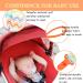 10 Pcs Boys Dummy Clips with Silicone Adapter | Baby Pacifier Holder Straps for Teething Toys - Orange - Buy Online on SooperMarket.com