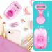 Travel Razors for Women - 5-Blade Mini Razor with Case & Cartridges | Portable Toiletries in Pink - Buy Online on SooperMarket.com