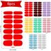 JSRQT Solid Glitter Color Full Wraps Nail Polish Stickers 8 Sheets Nail Art Polish Decals Tips Self-Adhesive Nail Polish with Nail Files Nail Strips Bright Pink Nail Wraps Nail Art Designs for Women - Buy Online on SooperMarket.com
