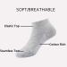 EPEIUS Kids Low Cut Socks 6 Pack - Seamless No Show Socks for Girls/Boys in Small Black/White/Grey - Buy Online on SooperMarket.com