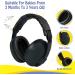 GUKOY Baby Ear Protection Headphones for Ages 0-3 | Noise Cancelling & Reduction Earmuffs for Infant Hearing | Black - Buy Online on SooperMarket.com