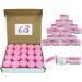 (Quantity: 100 Pieces) Beauticom 10G/10ML Round Clear Jars with Pink Lids for Pills Medication Ointments and Other Beauty and Health Aids - BPA Free