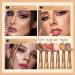 Liquid Contour Beauty Wall | Long-Lasting Face Highlighter & Bronzer Stick | 3PCS Shimmer Cream Makeup with Pillow Applicator - Buy Online on SooperMarket.com