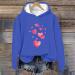 oelaio 2024 Valentines Day Shirts for Women Cute Love Heart Graphic Tees Casual Loose Long Sleeve Round Neck Pullover Tops - Buy Online on SooperMarket.com