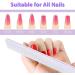 Sularpek 12 PCS Professional Nail Files Buffers | Double Sided 100/180 Grit Emery Boards | Washable Nail Files for Acrylic Nails - Buy Online on SooperMarket.com
