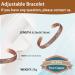 EnerCoppeX Copper Magnetic Bracelet for Women - Detox Jewelry with 3500 Gauss Magnet (CPB-0036SGA) - Buy Online on SooperMarket.com