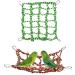 Bohue 2Pcs Colorful Woven Climbing Net Pet Hammock Netting Toy Hanging Hammock Net with 4 Hooks Small Animal Supplies Rope Ladder for Parrot Bird Hamster Squirrel - Buy Online on SooperMarket.com