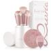 Make-up brushset Luvia Prime Vegan Pro-Candy 7 make-up brush including brush storage blender sponge & cleaning mat for cosmetic brushes in Perlmutt & Perl-Rosa Single
