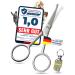 Future Fox fur scissors from Solingen incl.Address trailer Made in Germany Pfot scissors with one -sided micro toothing curved cutting surface and rounded tip for grooming (10.5cm)