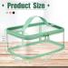 3-Piece Clear Makeup Bags Cosmetic Toiletry Travel Set for Women - Waterproof PVC Storage Pouch Organizers with Handle in Pink, Green, Black - Buy Online on SooperMarket.com