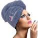 10 Pack Microfiber Hair Towels - Soft Absorbent Quick-Drying Turban for Curly Hair - Easy to Use for Wet Hair - Buy Online on SooperMarket.com