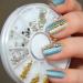 Forten 500pcs Mixed Silver Punk Half Round Rhinestones & Pearls Nail Art Decoration Kit - Buy Online on SooperMarket.com