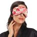 Haskirky Light Blocking Eye Mask for Men and Women - Breathable & Adjustable Travel, Yoga, Meditation, Office - Red Strawberry - Buy Online on SooperMarket.com