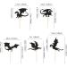 25PCS Dragon Cupcake Toppers Glitter Fantasy Birthday Cupcake Flying Dragon Cupcake Toppers Theme Baby Shower Kids Birthday Party Cake Decorations Supplies Black - Buy Online on SooperMarket.com