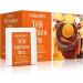 Orange and Cinnamon 100% Natural Fruit Herbal Tea Flavoured Seasonal Tea with Rosehip Hibiscus Rooibos Blackberry Leaves - Buy Online on SooperMarket.com