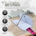 Glamza Hair Straightener Mat & Pouch - Made from Heat Resistant Safety Felt - Ideal for Home & Travel (Light Grey (Pouchy)) - Buy Online on SooperMarket.com