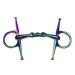 Extreme Full Cheek Rainbow Jointed Horse Bit / Steel Snaffle for Egg Butter 10.2 cm 11.4 cm 12.7 cm 14 cm rainbow 12 cm
