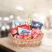 DIY Wicker Gift Hamper Kit - Oval Basket for Christmas, Weddings, Baby Showers - Natural - Buy Online on SooperMarket.com