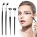 4pcs Mascara Fan Brush Lash Wand Brush Fan Mascara Brushes Eyelash Eyebrow Brush Makeup Brush Eye Lashes Makeup Tools (Black)