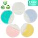 10pcs Organic Bamboo Makeup Remover Pads with Finger Pocket - Reusable 3 Layer Cotton Rounds in 5 Colors - Eco-Friendly Laundry Bag Included - Buy Online on SooperMarket.com
