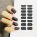 Glitter Street Black Nail Wraps - 8 Sheets (128 Pieces) Self-Adhesive Nail Art Strips for Women - Buy Online on SooperMarket.com