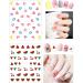 16 Sheets 3D Nail Stickers with Tweezer - Self-Adhesive Floral Nail Decals for Women Kids & Girls | Stylish Manicure Accessories - Buy Online on SooperMarket.com