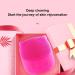 Toseky Face Exfoliator Scrubber | Penguin Shape Vibrating Face Scrub Brush - Rechargeable Wash Brush for Deep Cleaning Skin Waterproof Skin Care Face Brushes Red - Buy Online on SooperMarket.com