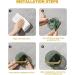 Veeteah Plug-in Cable Holder & Organizer - Toothbrush & Razor Hook Drill-Free Self-Adhesive Storage in Translucent Green - Buy Online on SooperMarket.com