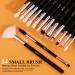 BEILI 20pcs Makeup Brush Set - Natural Goat Hair & Premium Synthetic Kabuki Brushes for Foundation, Powder, Contour, Eyeshadows, Eyebrows, and Eyeliner - Black - Buy Online on SooperMarket.com