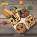 DEHIWI 3 Chocolate Chip Cookies With Different Expressions Tote Bag For Women Waterproof Casual Shoulder Bag With Zipper Grocery Handbags For Office Shopping Travel Black One Size - Buy Online on SooperMarket.com