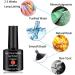 Senvenski Colour Changing Gel Nail Polish Gift Set - Red Black White Grey Brown Gold Glitter - Mood Chameleon UV LED Thermal Art Manicure Varnish (WB018) - Buy Online on SooperMarket.com