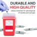 Sharps Container for Home Use and Professional 1 Quart (3-Pack) by Alcedo | Biohazard Needle and Syringe Disposal | Small Portable Container for Travel 1 Quart 3 - Buy Online on SooperMarket.com