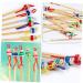 12pcs Healeved Wooden Ear Pick Set - Stainless Steel Earwax Remover Tools - Buy Online on SooperMarket.com