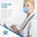 Buy Molded Face Masks - Fiberglass-Free Breathable Soft Edges Adjustable 50 Pack Blue - International Shipping Available - Buy Online on SooperMarket.com